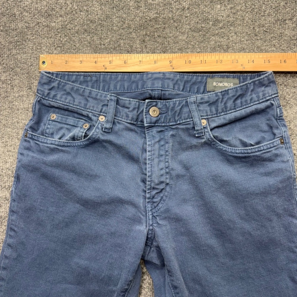 Bonobos Mens Slim Denim Pants Blue Gray Slate Stretch Jeans 31x34 20067-BMB46 - Picture 5 of 10